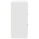 skab 80x35x76 cm konstrueret træ hvid