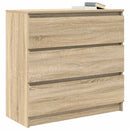 skænk 80x35x76 cm konstrueret træ sonoma-eg