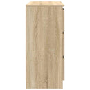 skænk 80x35x76 cm konstrueret træ sonoma-eg