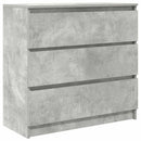 skænk 80x35x76 cm konstrueret træ betongrå