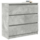 skænk 80x35x76 cm konstrueret træ betongrå
