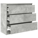 skænk 80x35x76 cm konstrueret træ betongrå