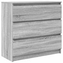 skænk 80x35x76 cm konstrueret træ grå sonoma-eg