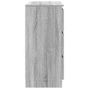 skænk 80x35x76 cm konstrueret træ grå sonoma-eg