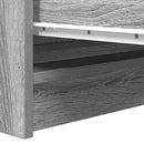 skænk 80x35x76 cm konstrueret træ grå sonoma-eg