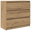 skænk 80x35x76 cm konstrueret træ kunsteg