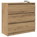 skænk 80x35x76 cm konstrueret træ kunsteg