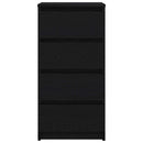 skænk 37,5x35x76 cm konstrueret træ sort egetræsfarve