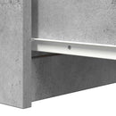 skænk med skuffer 37,5x35x99 cm konstrueret træ betongrå
