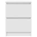 tv-bord 40x35x54 cm konstrueret træ hvid