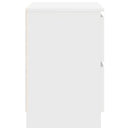 tv-bord 40x35x54 cm konstrueret træ hvid