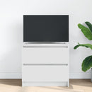 tv-bord 60x35x54 cm konstrueret træ hvid