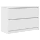 tv-bord 80x35x54 cm konstrueret træ hvid