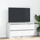 tv-bord 100x35x54 cm konstrueret træ hvid