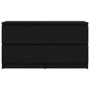 tv-bord 100x35x54 cm konstrueret træ sort