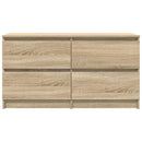 tv-bord 100x35x54 cm konstrueret træ sonoma-eg