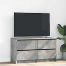 tv-bord 100x35x54 cm konstrueret træ betongrå
