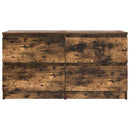 tv-bord 100x35x54 cm konstrueret træ røget egetræsfarve