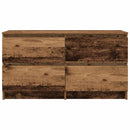 tv-bord 100x35x54 cm konstrueret træ antikt trælook