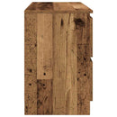 tv-bord 100x35x54 cm konstrueret træ antikt trælook