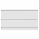 tv-bord 100x35x54 cm konstrueret træ hvid