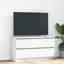 tv-bord 100x35x54 cm konstrueret træ hvid