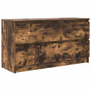 tv-bord 100x35x54 cm konstrueret træ røget egetræsfarve