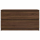 tv-bord 100x35x54 cm konstrueret træ brun egetræsfarve