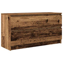 tv-bord 100x35x54 cm konstrueret træ antikt trælook