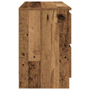 tv-bord 100x35x54 cm konstrueret træ antikt trælook