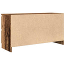 tv-bord 100x35x54 cm konstrueret træ antikt trælook