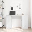 skrivebord 120x42x76 cm konstrueret træ hvid