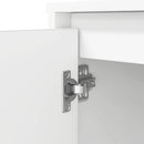skrivebord 120x42x76 cm konstrueret træ hvid