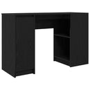 skrivebord 120x42x76 cm konstrueret træ sort-eg