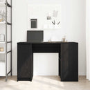 skrivebord 120x42x76 cm konstrueret træ sort-eg