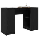 skrivebord 120x42x76 cm konstrueret træ sort-eg
