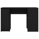 skrivebord 120x42x76 cm konstrueret træ sort-eg