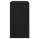 skrivebord 120x42x76 cm konstrueret træ sort-eg
