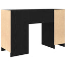 skrivebord 120x42x76 cm konstrueret træ sort-eg
