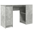 skrivebord 120x42x76 cm konstrueret træ betongrå