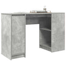 skrivebord 120x42x76 cm konstrueret træ betongrå