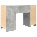 skrivebord 120x42x76 cm konstrueret træ betongrå