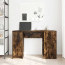 skrivebord 120x42x76 cm konstrueret træ røget egetræsfarve