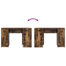 skrivebord 120x42x76 cm konstrueret træ røget egetræsfarve