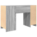 skrivebord 120x42x76 cm konstrueret træ grå sonoma-eg