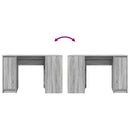 skrivebord 120x42x76 cm konstrueret træ grå sonoma-eg