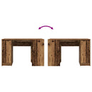 skrivebord 120x42x76 cm konstrueret træ antikt træ