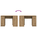 skrivebord 120x42x76 cm konstrueret træ kunsteg