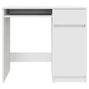 skrivebord 86x49x76 cm konstrueret træ hvid