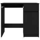 skrivebord 86x49x76 cm konstrueret træ sort-eg